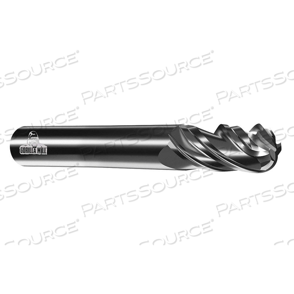 BALL END MILL, 4 FLUTES, 5/16 IN MILLING DIA., 7/8 IN LG OF CUT, 2.5 IN OVERALL LG by Approved Vendor