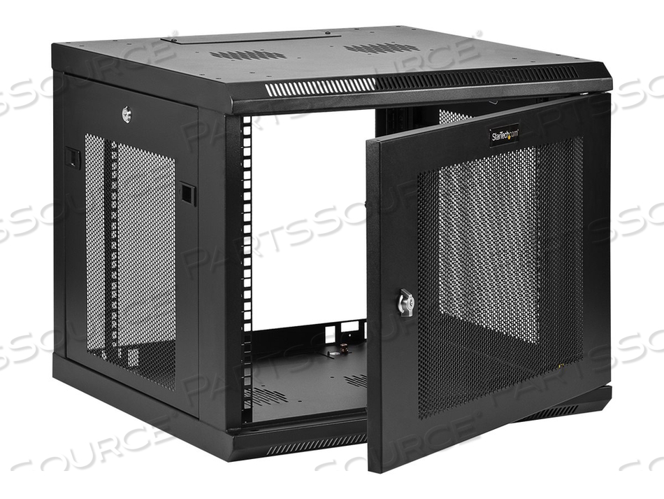 USE THIS WALL-MOUNT NETWORK CABINET TO MOUNT YOUR EQUIPMENT TO THE WALL - 9U WAL by StarTech.com Ltd.