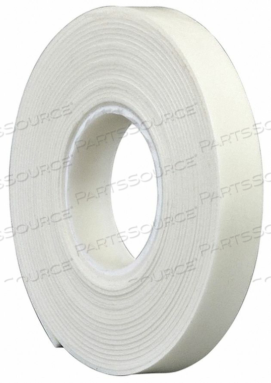 DOUBLE SIDED TAPE WHITE ROLL 1INWX5YD.L by Tapecase