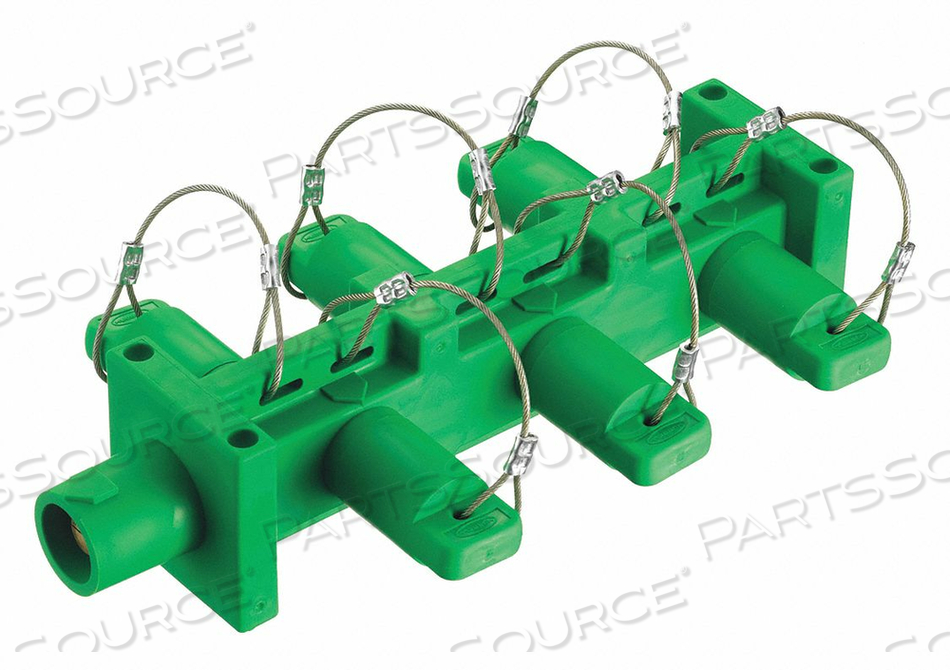 DISTRIBUTION BLOCK 600VAC/250VDC GRN by Hubbell Power Systems