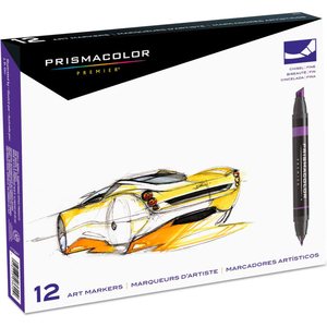 PREMIER ART MARKER SET - DUAL-TIP - ASSORTED COLORS - 12 PACK by Prismacolor