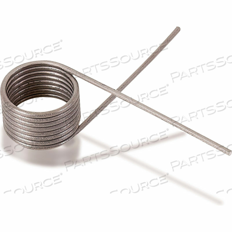 270 TORSION SPRING - 0.353" COIL DIA. - 0.038" WIRE DIA. - WOUND LEFT - 302 STAINLESS STEEL 