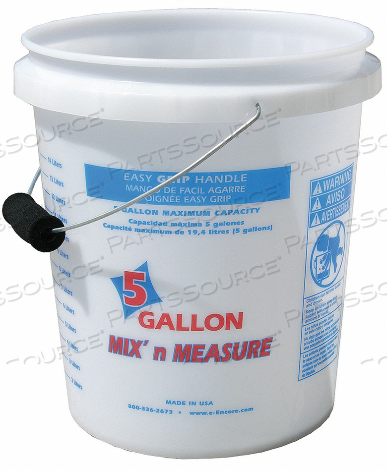 PAINT PAIL 20QT HI DENSITY POLYETHYLENE by Encore Plastics