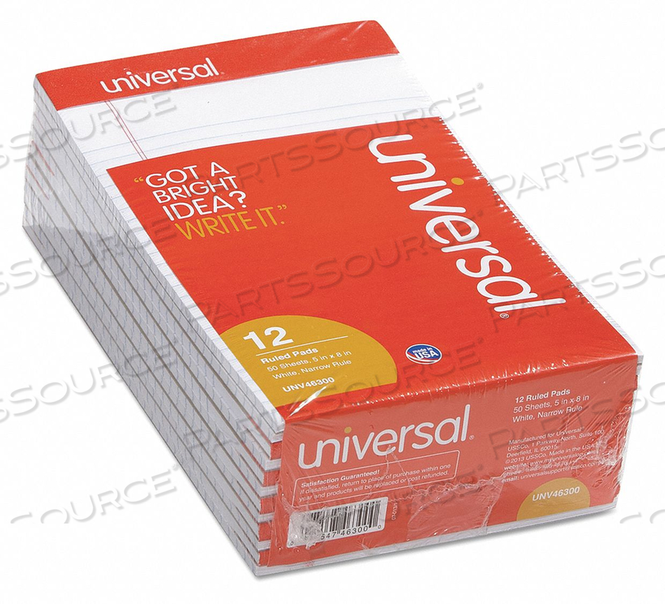 NOTEPAD NONWIREBOUND PK12 by Universal NOTEPAD NONWIREBOUND PK12 by Universal