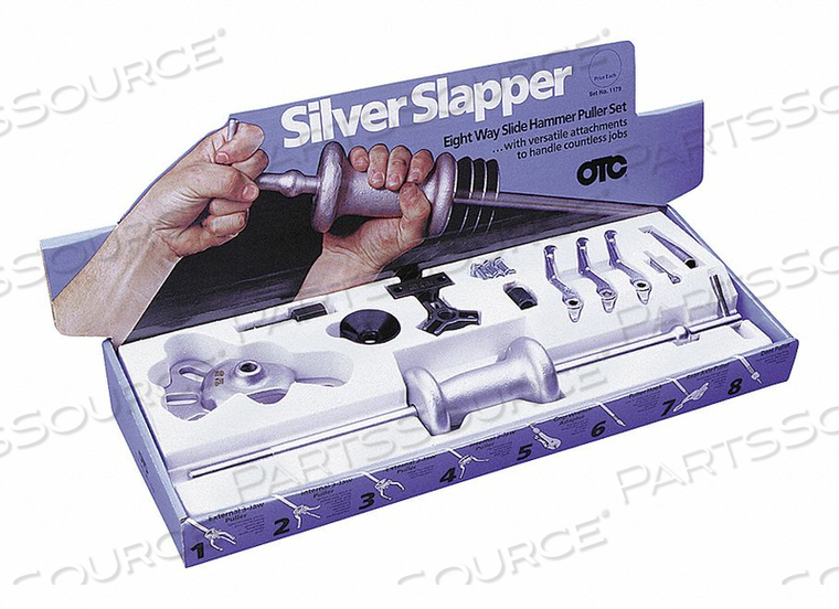 PULLER SET 11 PIECES SLIDE HAMMER by OTC PULLER SET 11 PIECES SLIDE HAMMER by OTC