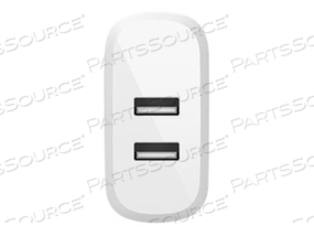 BOOST CHARGE, WALL CHARGER, 24 WATT, 4.8 A, 2 OUTPUT CONNECTORS (2 X USB), ON CABLE: USB-C by Belkin BOOST CHARGE, WALL CHARGER, 24 WATT, 4.8 A, 2 OUTPUT CONNECTORS (2 X USB), ON CABLE: USB-C by Belkin