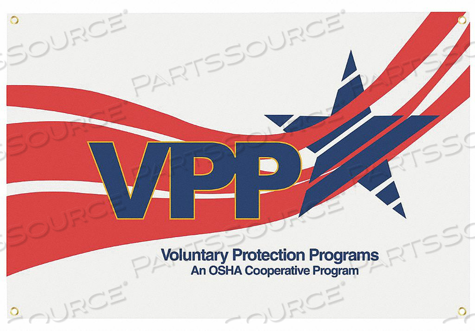 BANNER VPP STAR WORKSITE 3 X 5 FT. by Quality Resource Group BANNER VPP STAR WORKSITE 3 X 5 FT. by Quality Resource Group