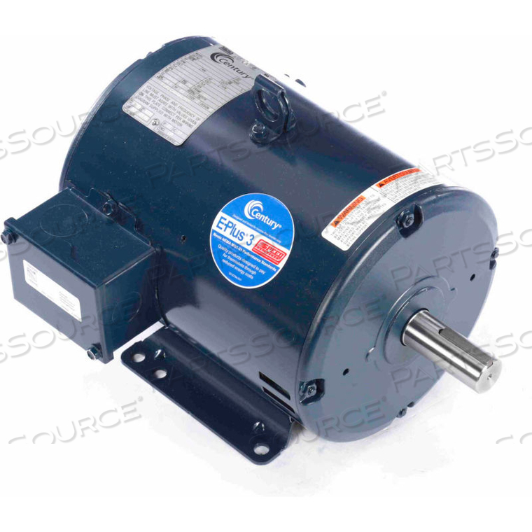 GENERAL PURPOSE THREE PHASE ODP MOTOR, 5 HP, 1755 RPM, 200V, ODP 