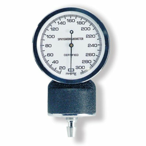 ANEROID GAUGE; NO-PIN STOP, BLOOD PRESSURE; BLACK; 300MMHG MEASURING RANGE; LATEX-FREE LATEX/LATEX-FREE; FOR ANEROID SPHYGMOMANOMETERS by McKesson