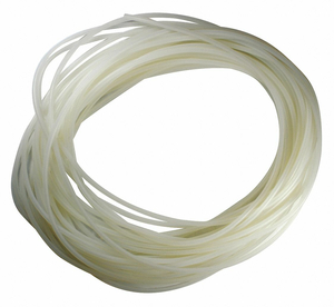 TUBING, SILICONE, 3/16 IN ID, 3/8 IN OD, 100 FT LG, WHITE by E. James