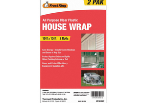 HOUSE WRAP CLEAR 15 FT. PK2 by Thermwell Products Co., Inc. HOUSE WRAP CLEAR 15 FT. PK2 by Thermwell Products Co., Inc.