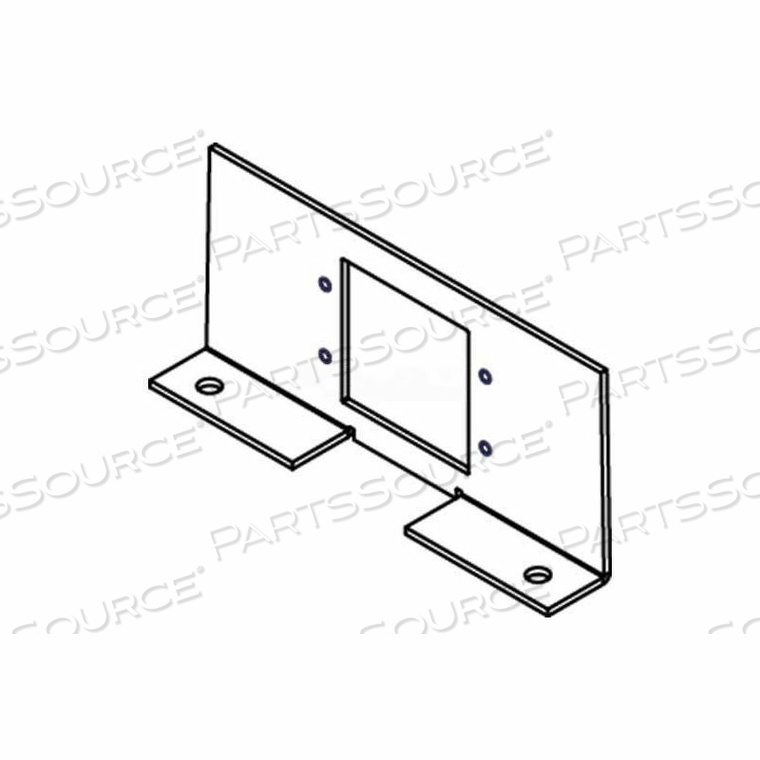 RFB4-SS 4-COMPARTMENT SHALLOW STAMPED RECESSED BOX W/TUNNEL & 2 RECEPT. BRACKETS, STEEL 