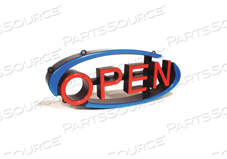 LED OPEN SIGN 22-1/2 L PLASTIC by CM Global