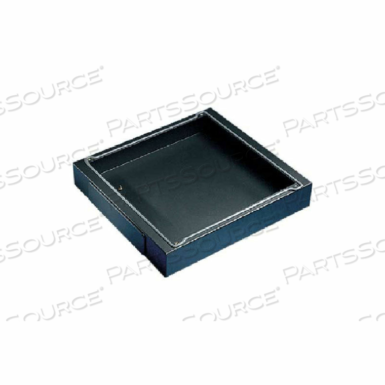 100MM SOLID BASE, FITS 600X80, STEEL/BLACK 