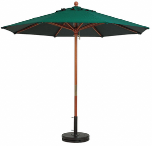 7FT WOODEN MARKET UMBRELLA FOREST GREEN by Grosfillex 7FT WOODEN MARKET UMBRELLA FOREST GREEN by Grosfillex