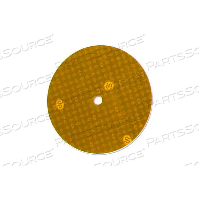 3" HOT DOT CENTER MOUNT REFLECTOR, YELLOW 