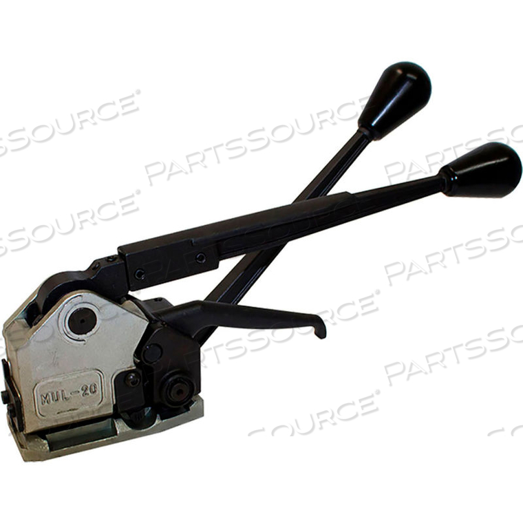 HEAVY DUTY ADJUSTABLE SEALLESS COMBINATION STRAPPING TOOL FOR STEEL, SET FOR 3/4" by Teknika HEAVY DUTY ADJUSTABLE SEALLESS COMBINATION STRAPPING TOOL FOR STEEL, SET FOR 3/4" by Teknika