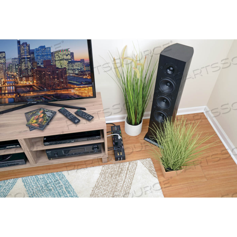 HOME THEATER ISOBAR SURGE PROTECTOR 10 OUTLET RJ11 RJ45 COAX by Tripp Lite HOME THEATER ISOBAR SURGE PROTECTOR 10 OUTLET RJ11 RJ45 COAX by Tripp Lite