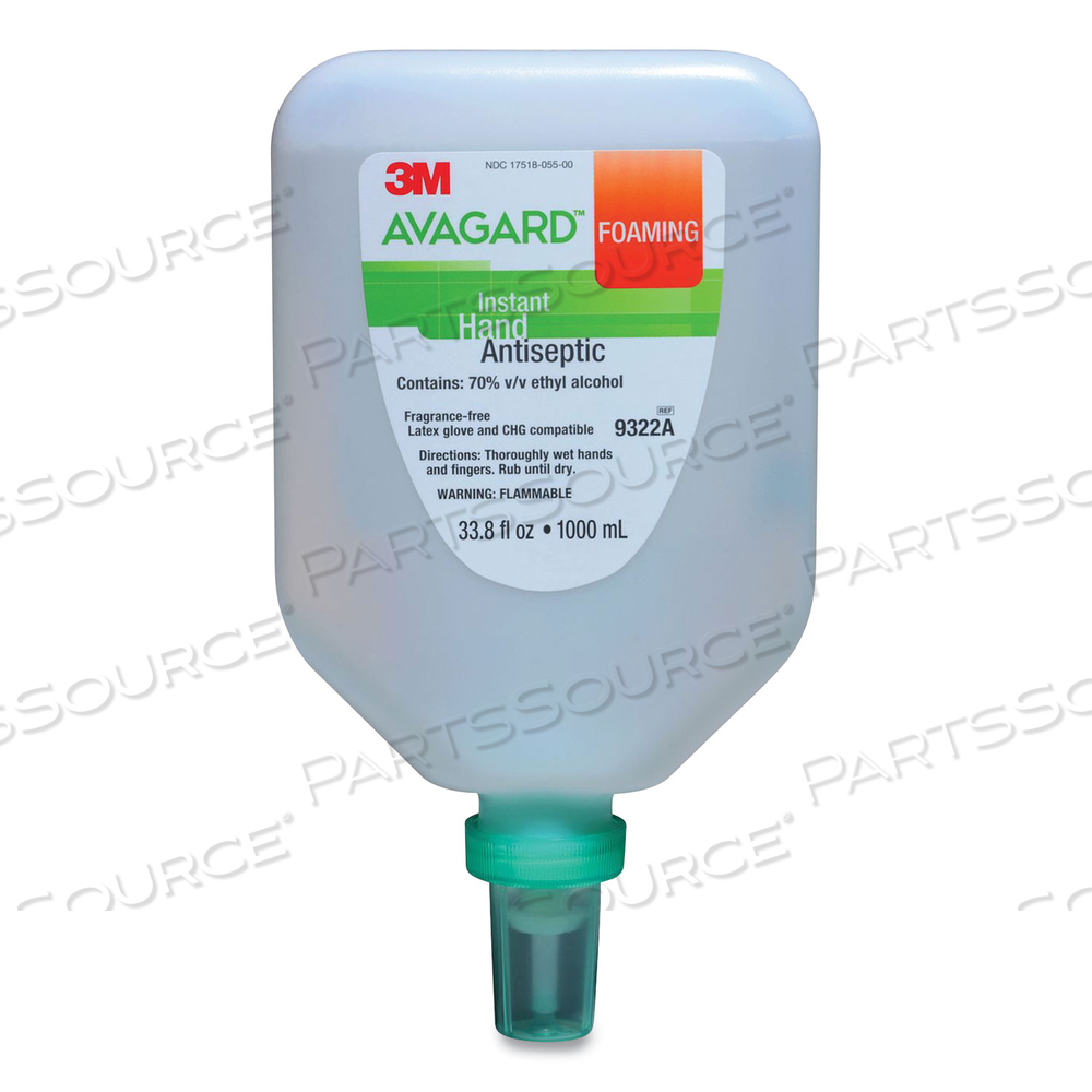 3M? AVAGARD? FOAMING INSTANT HAND ANTISEPTIC (70% V/V ETHYL ALCOHOL), 1000 ML by Solventum Corporation