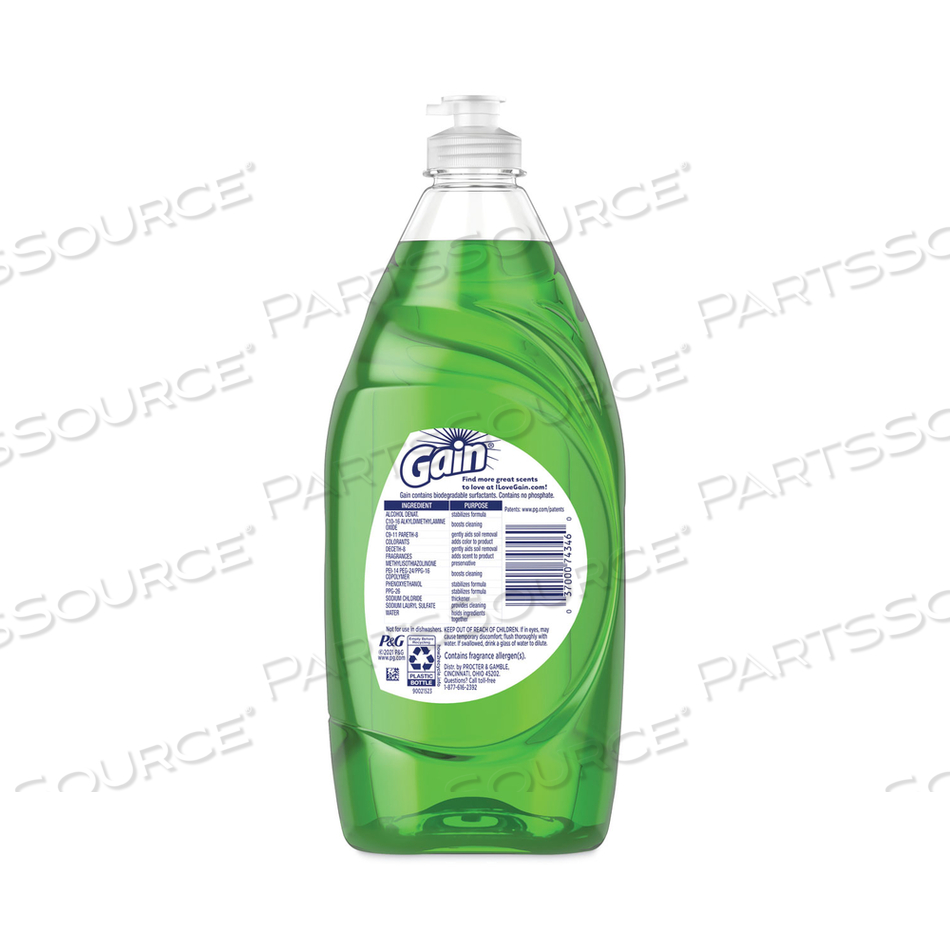 DISHWASHING LIQUID, GAIN ORIGINAL, 38 OZ BOTTLE by Gain DISHWASHING LIQUID, GAIN ORIGINAL, 38 OZ BOTTLE by Gain