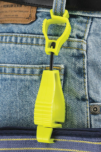 GLOVE GUARD CLIP HIGH VIS YELLOW BLANK by Glove Guard