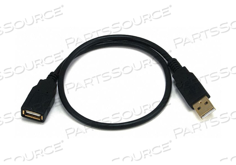 USB 2.0 EXTENSION CABLE 1-1/2 FT.L BLACK by Monoprice, Inc.