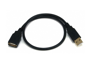 USB 2.0 EXTENSION CABLE 1-1/2 FT.L BLACK by Monoprice, Inc.