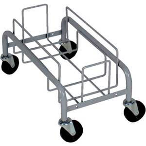 WASTE WATCHER METAL SINGLE DOLLY, EXECUTIVE GRAY by Busch Systems International Inc WASTE WATCHER METAL SINGLE DOLLY, EXECUTIVE GRAY by Busch Systems International Inc
