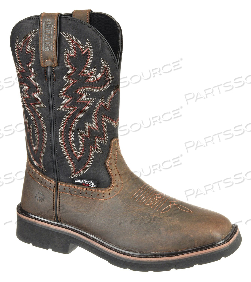 WESTERN BOOT 7-1/2 EW BROWN STEEL PR by Wolverine WESTERN BOOT 7-1/2 EW BROWN STEEL PR by Wolverine