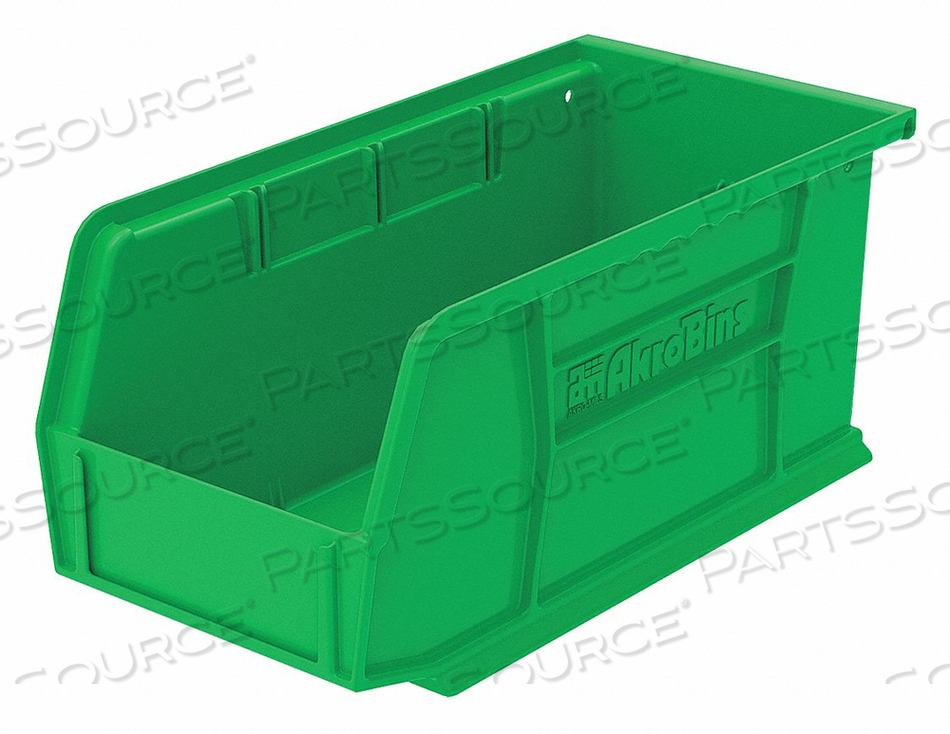 F8657 HANG/STACK BIN 10-7/8 X 5-1/2 X 5 GRN by Akro-Mils / Myers Industries, Inc F8657 HANG/STACK BIN 10-7/8 X 5-1/2 X 5 GRN by Akro-Mils / Myers Industries, Inc