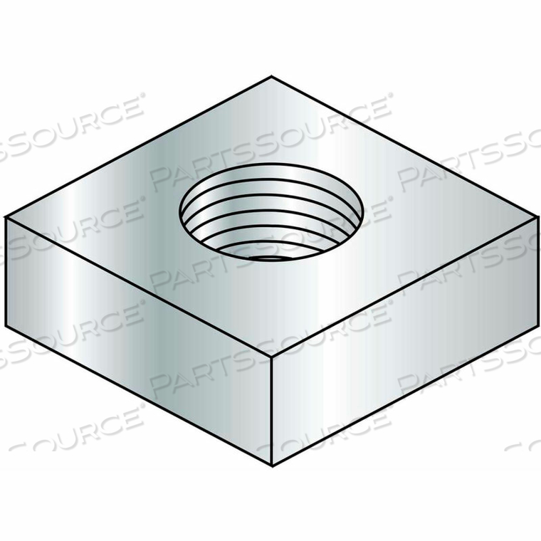 1/4-28 SQUARE MACHINE SCREW NUT ZINC, PKG OF 3000 by Kanebridge Corporation