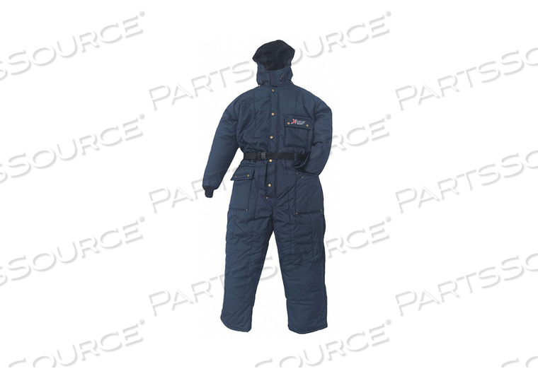 COVERALL WITH HOOD 3XL NAVY NYLON by Xploro WorkWear Inc.