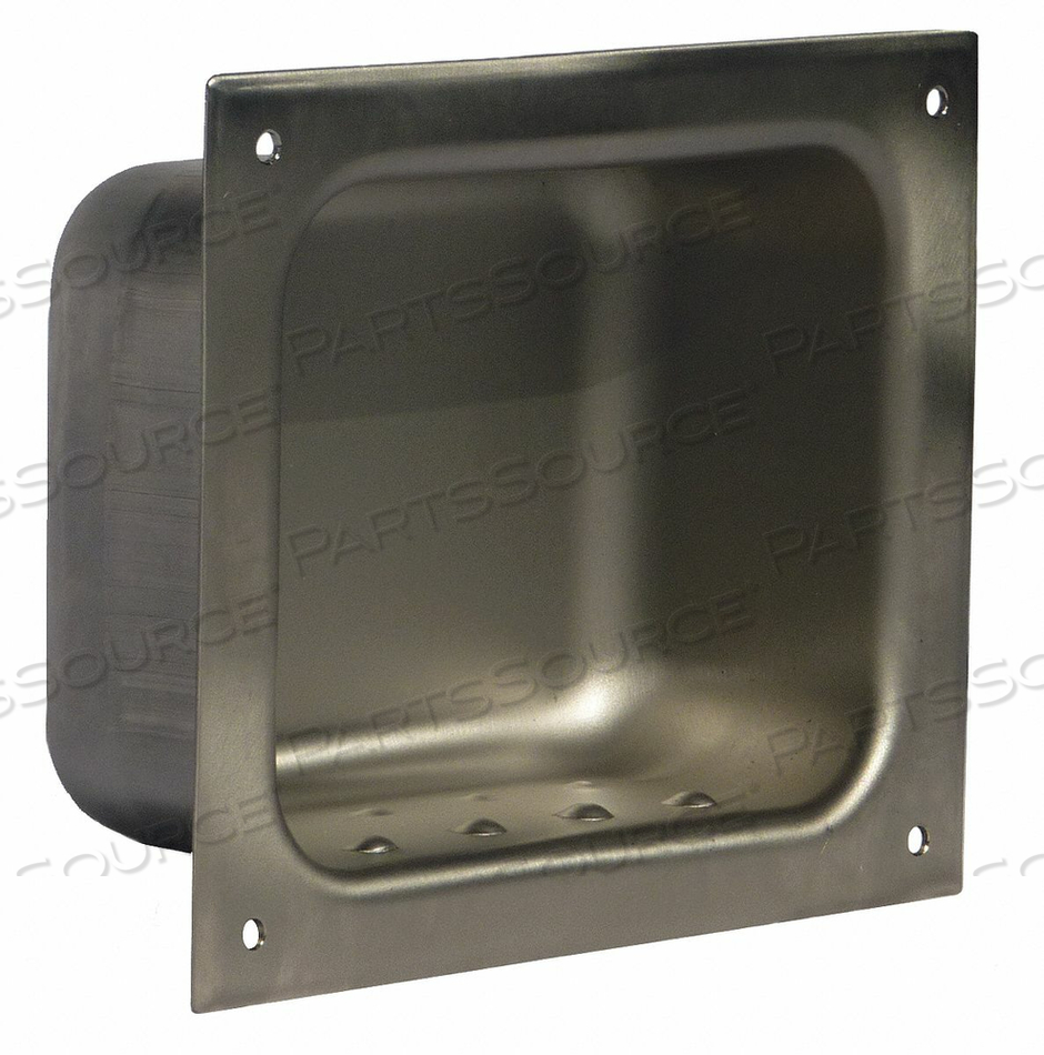 LIG RSTNT SOAP DISH SLVR 6X7-3/8X2-1/2IN by Odd Ball Industries