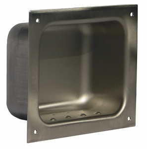 LIG RSTNT SOAP DISH SLVR 6X7-3/8X2-1/2IN by Odd Ball Industries