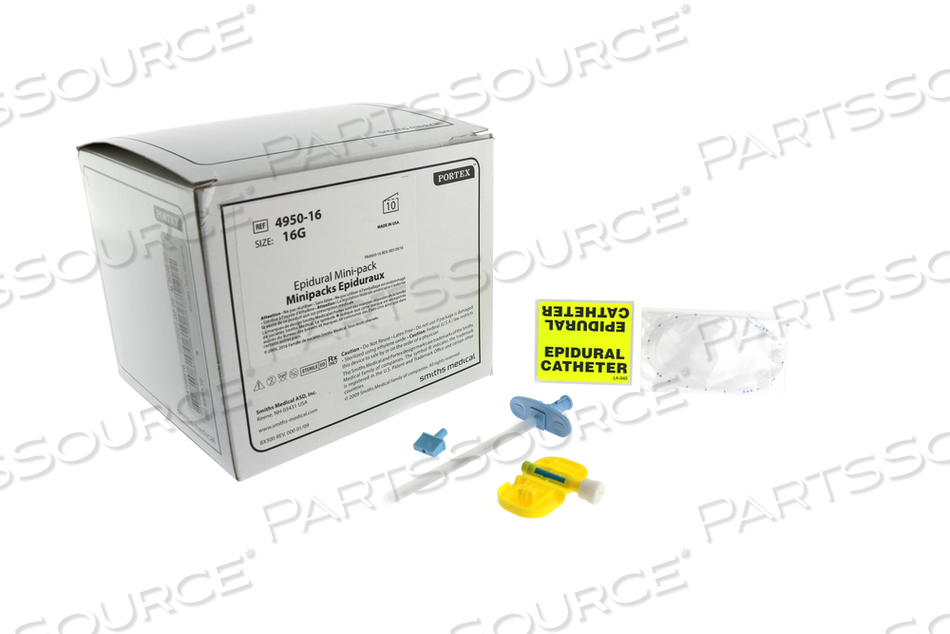 EPIDURAL TRAY, MINI-PACK, CONTINUOUS, 3.5IN SIZE, 20G CATHETER SIZE, LATEX-FREE LATEX/LATEX-FREE by Smiths Medical EPIDURAL TRAY, MINI-PACK, CONTINUOUS, 3.5IN SIZE, 20G CATHETER SIZE, LATEX-FREE LATEX/LATEX-FREE by Smiths Medical