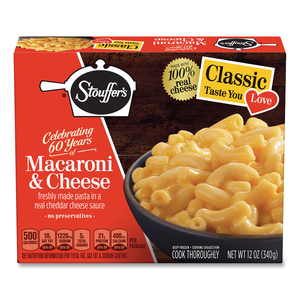 CLASSICS MACARONI AND CHEESE MEAL, 12 OZ BOX, 6 BOXES/PACK by Stouffer's