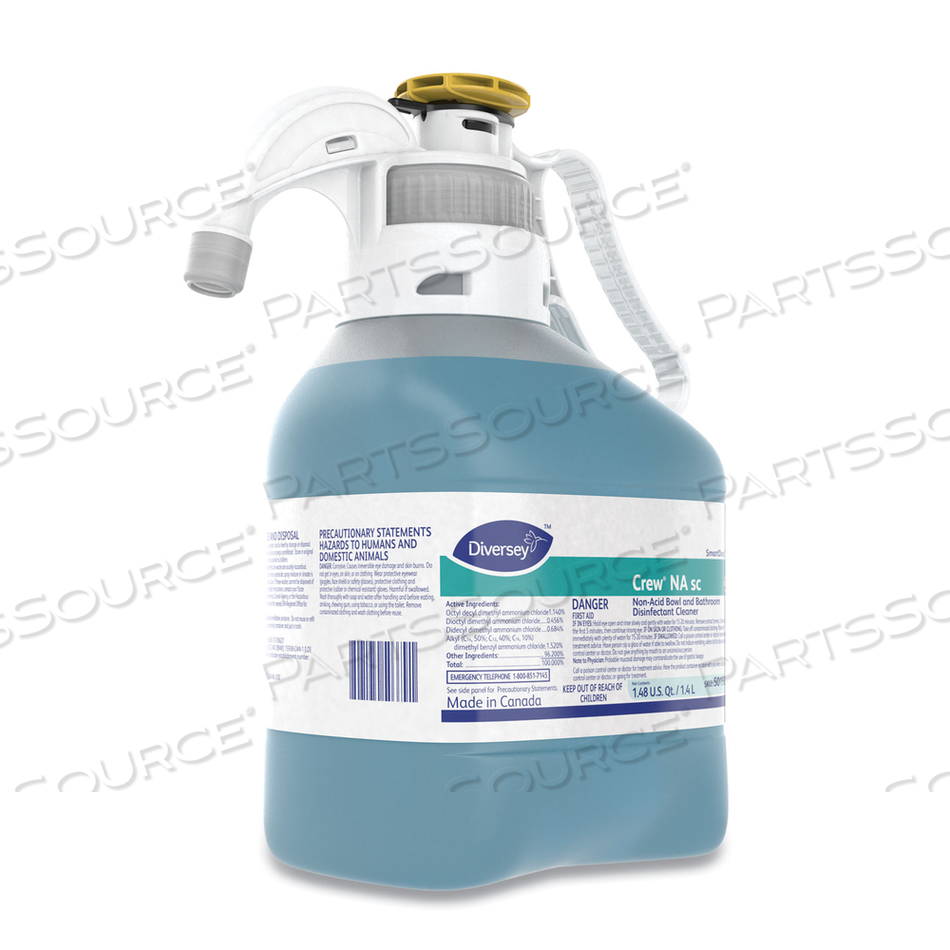 CREW NON-ACID BOWL AND BATHROOM DISINFECTANT CLEANER, FLORAL, 47.3 OZ by Diversey CREW NON-ACID BOWL AND BATHROOM DISINFECTANT CLEANER, FLORAL, 47.3 OZ by Diversey