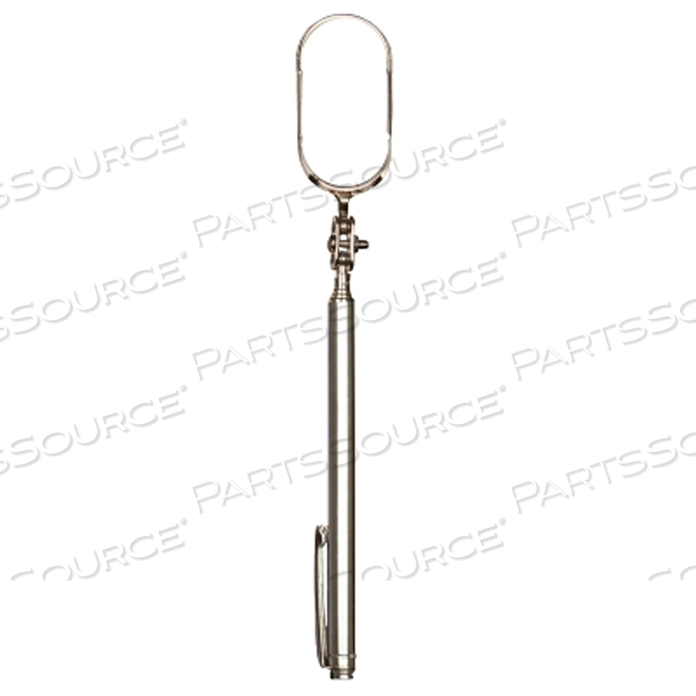 POCKET-SIZED TELESCOPIC MIRROR, 1 IN X 2 IN, 4-1/2 IN TO 19-1/2 IN L by Ullman POCKET-SIZED TELESCOPIC MIRROR, 1 IN X 2 IN, 4-1/2 IN TO 19-1/2 IN L by Ullman