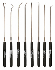 PICK/HOOK SET STL SHFT PLSTC GRPS PK8 by Ullman