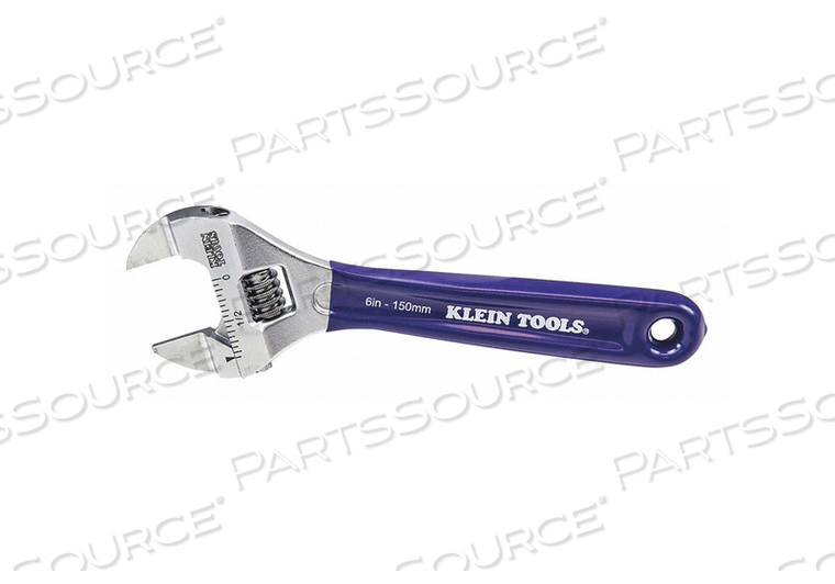WRENCH SLIM-JAW ADJUSTABLE 6 by Klein Tools