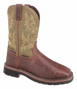 WESTERN BOOT 11-1/2 EE BROWN STEEL PR by Justin Brands