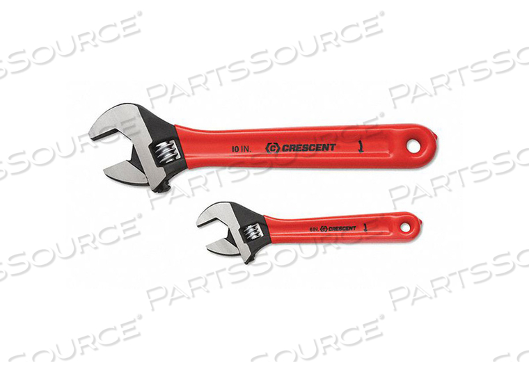 WRENCH ADJ SET 6IN/10IN BLACK CUSH GRIP by Crescent WRENCH ADJ SET 6IN/10IN BLACK CUSH GRIP by Crescent