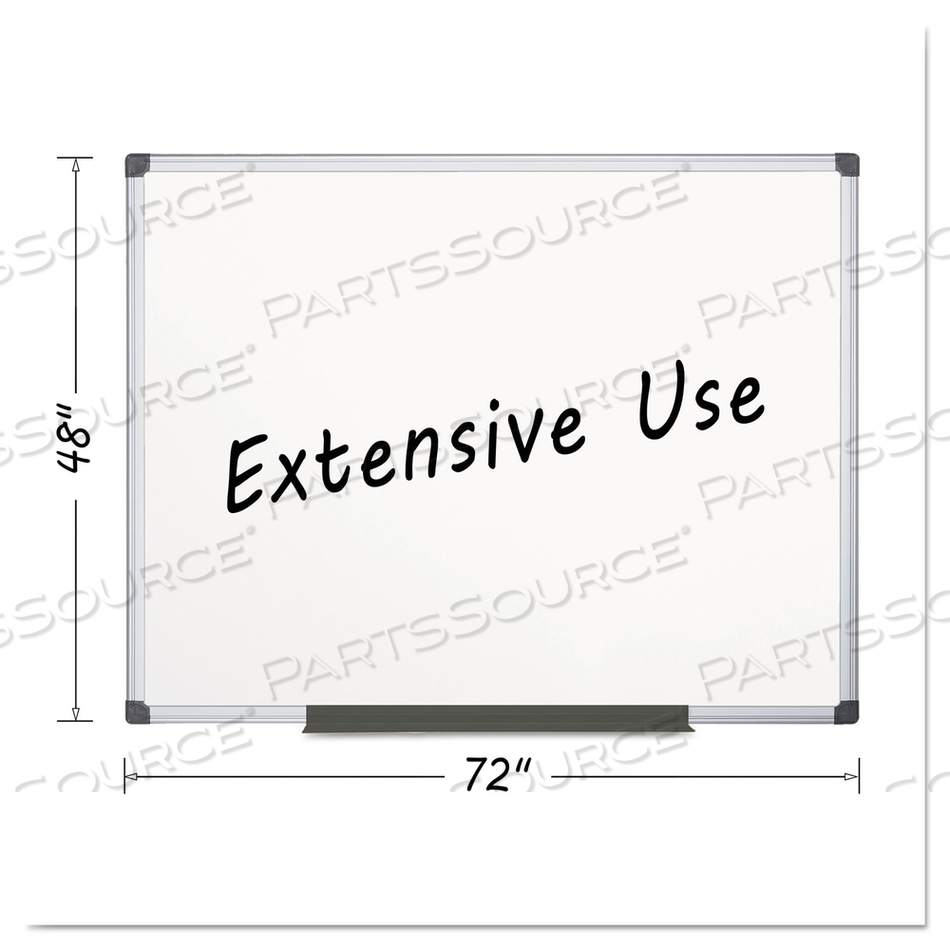 PORCELAIN VALUE DRY ERASE BOARD, 48 X 72, WHITE, ALUMINUM FRAME by MasterVision PORCELAIN VALUE DRY ERASE BOARD, 48 X 72, WHITE, ALUMINUM FRAME by MasterVision