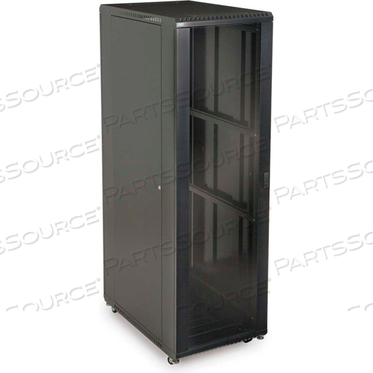 42U LINIER SERVER CABINET - GLASS/SOLID DOORS - 36" DEPTH by Kendall Howard LLC 42U LINIER SERVER CABINET - GLASS/SOLID DOORS - 36" DEPTH by Kendall Howard LLC