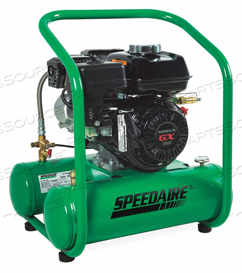 PORTABLE GAS AIR COMPRESSOR 1 STAGE 4 HP by Speedaire PORTABLE GAS AIR COMPRESSOR 1 STAGE 4 HP by Speedaire