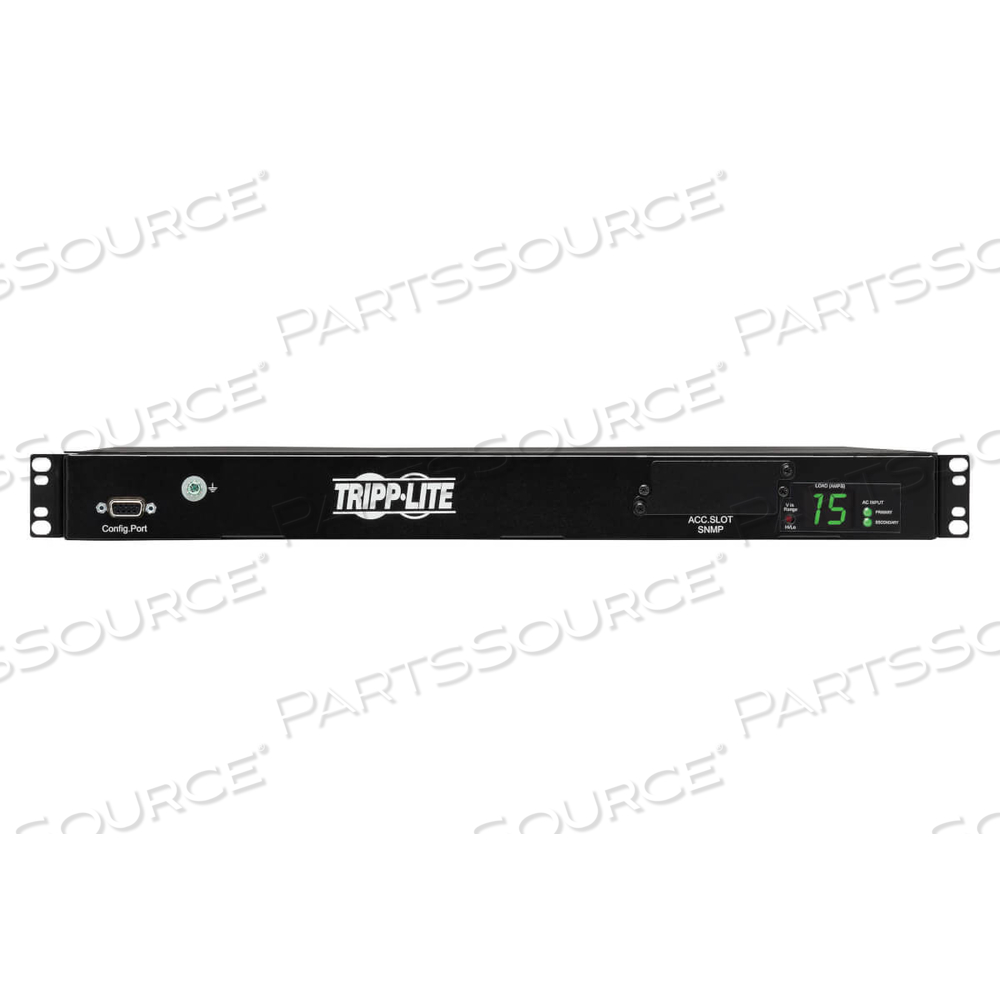 PDU METERED ATS 2/2.4KW 200/240V 10 C13 2 C14 3.6M CORDS 1URM by Tripp Lite