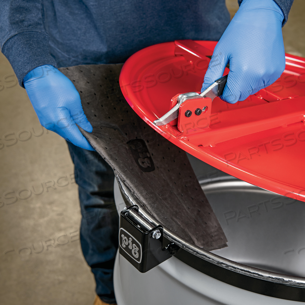 PIG LATCHING DRUM LID WITH FAST-LATCH RING by New Pig Corporation PIG LATCHING DRUM LID WITH FAST-LATCH RING by New Pig Corporation