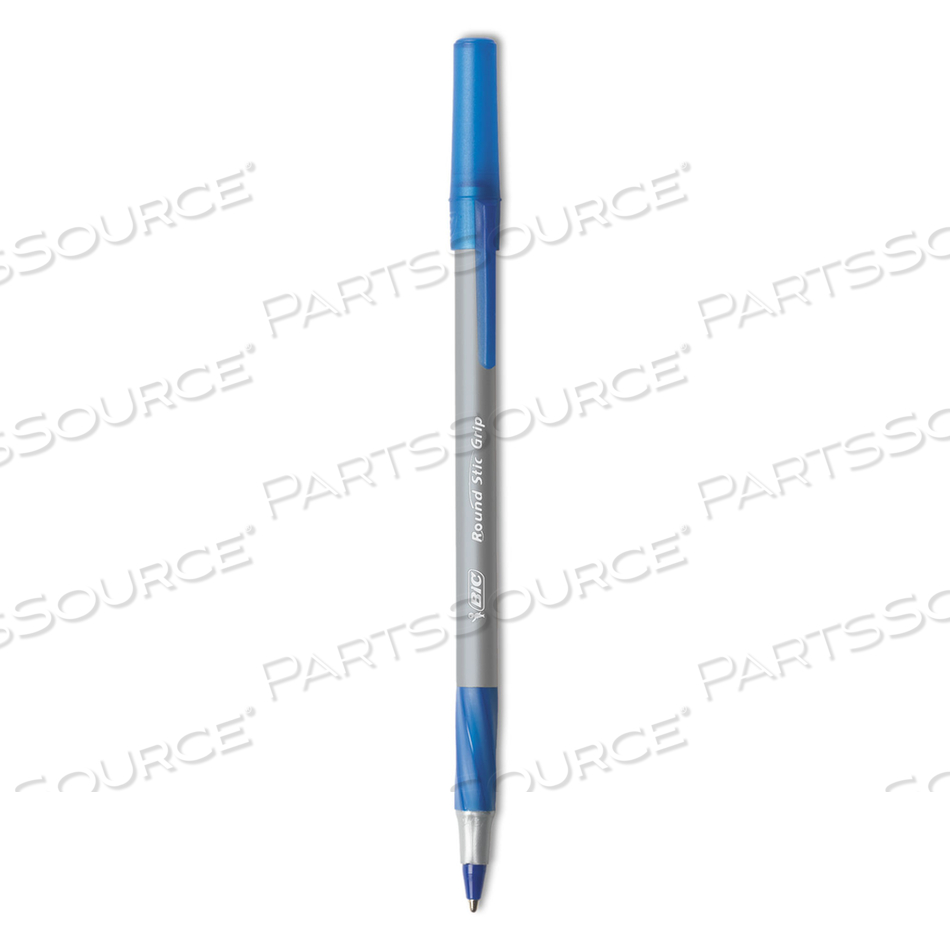 ROUND STIC GRIP XTRA COMFORT BALLPOINT PEN VALUE PACK, EASY-GLIDE, STICK, MEDIUM 1.2MM, ASSORTED INK AND BARREL COLORS by BIC