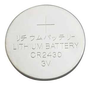 COIN CELL BATTERY, 2430 BATTERY SIZE, LITHIUM, 290 MAH CAPACITY, 3V DC, 0.961 IN DIA by Approved Vendor