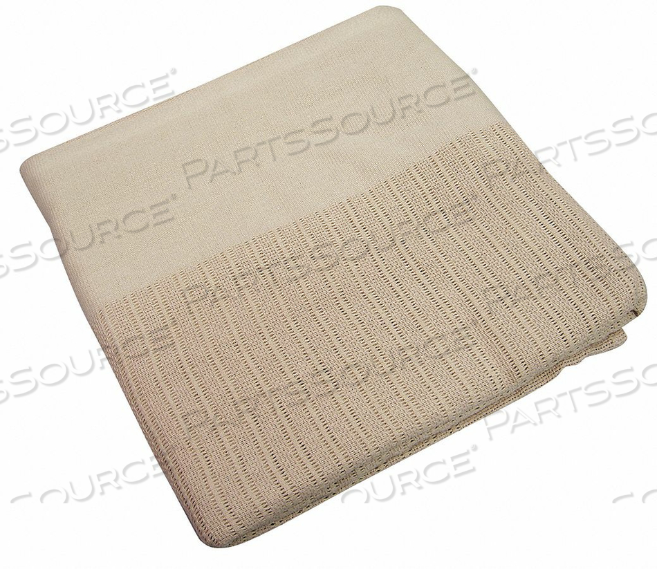 THERMAL BLANKET TWIN 66X90 IN. BEIGE by R&R Textile Mills, Inc.